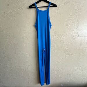 Fashion Nova Electric Blue Slim Jumpsuit